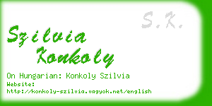 szilvia konkoly business card